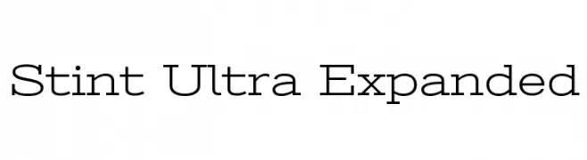 Stint Ultra Expanded  baixar fontes gratis