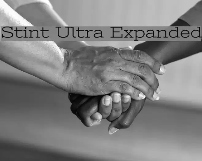 Stint Ultra Expanded Font examples