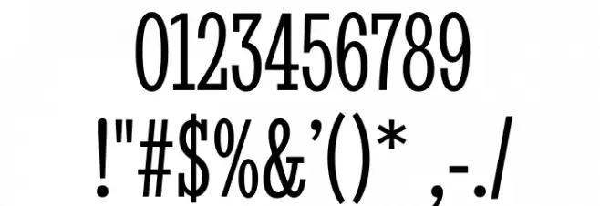 StintUltraCondensed-Regular Font OTHER CHARS