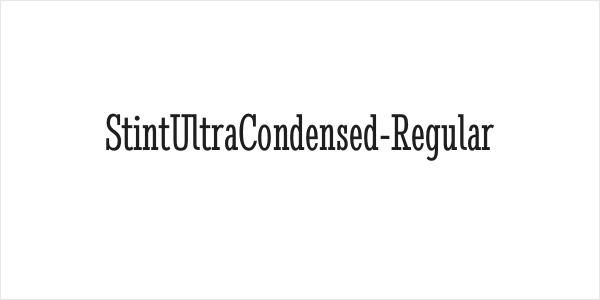 StintUltraCondensed-Regular Logo