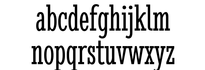 StintUltraCondensed-Regular Font LOWERCASE