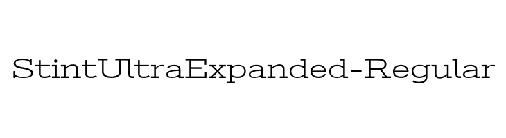 StintUltraExpanded-Regular Font