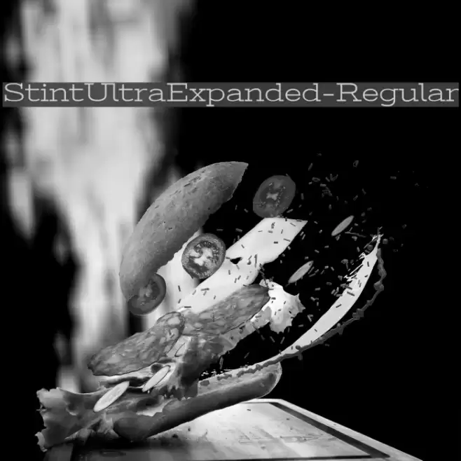StintUltraExpanded-Regular Шрифта examples