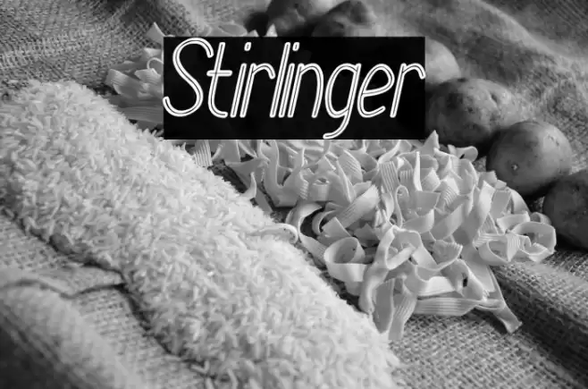 Stirlinger Font examples