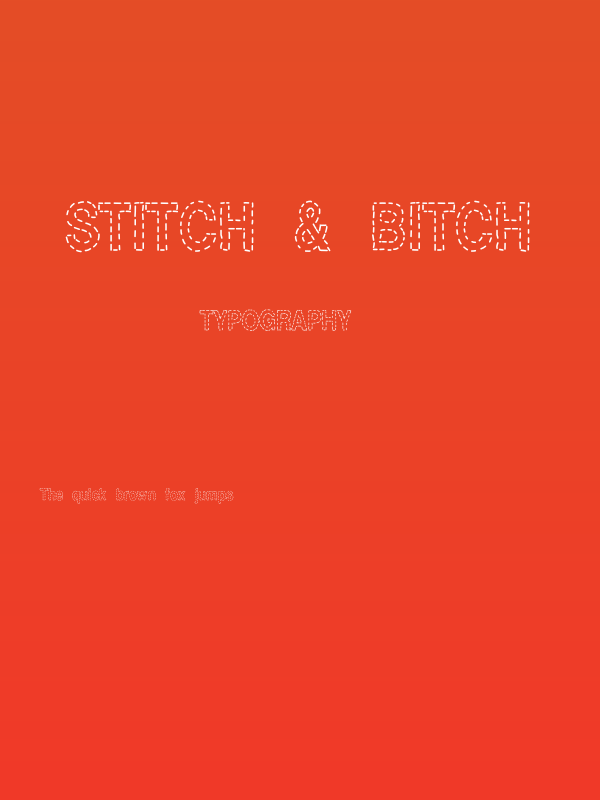 Stitch & Bitch Poster