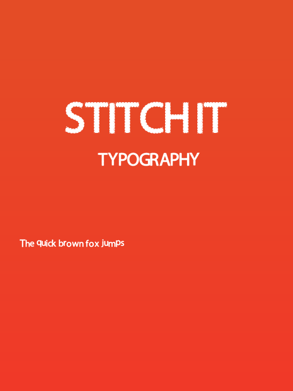 Stitch It Poster