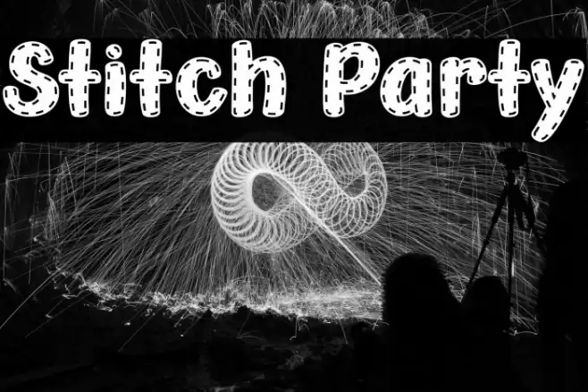Stitch Party फ़ॉन्ट examples
