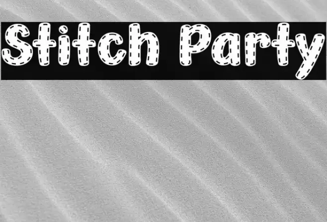 Stitch Party फ़ॉन्ट examples