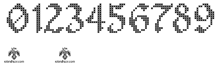 Stitch Warrior Font OTHER CHARS