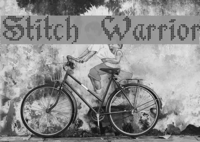 Stitch Warrior Font examples