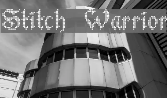 Stitch Warrior Font examples
