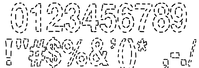 Stitchen-Regular Font OTHER CHARS