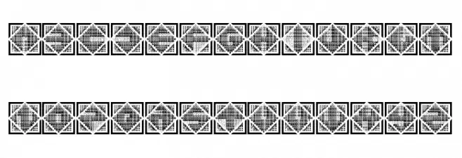 Stitches Regular Schriftart Groß