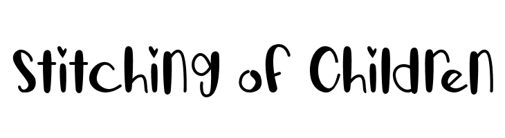 Stitching of Children  font caratteri gratis