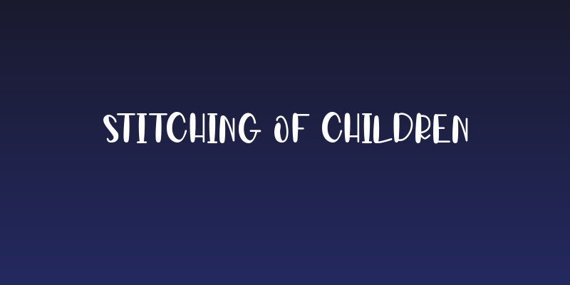 Stitching of Children Social Header