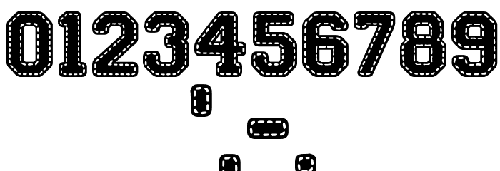 Stitch'n School Font OTHER CHARS
