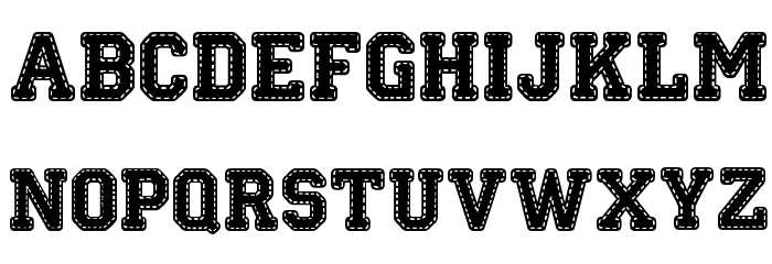Stitch'n School Font LOWERCASE