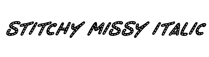 Stitchy Missy Italic  baixar fontes gratis
