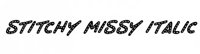 Stitchy Missy Italic  Fuentes Gratis Descargar