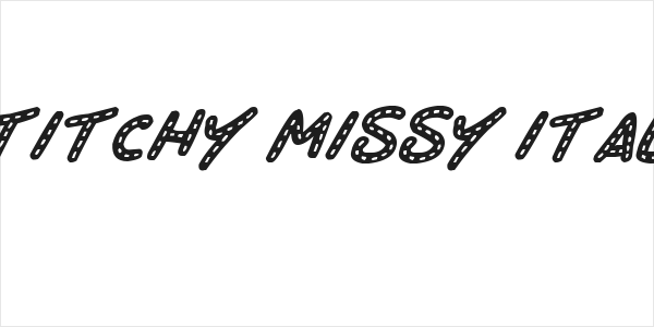 Stitchy Missy Italic Logo
