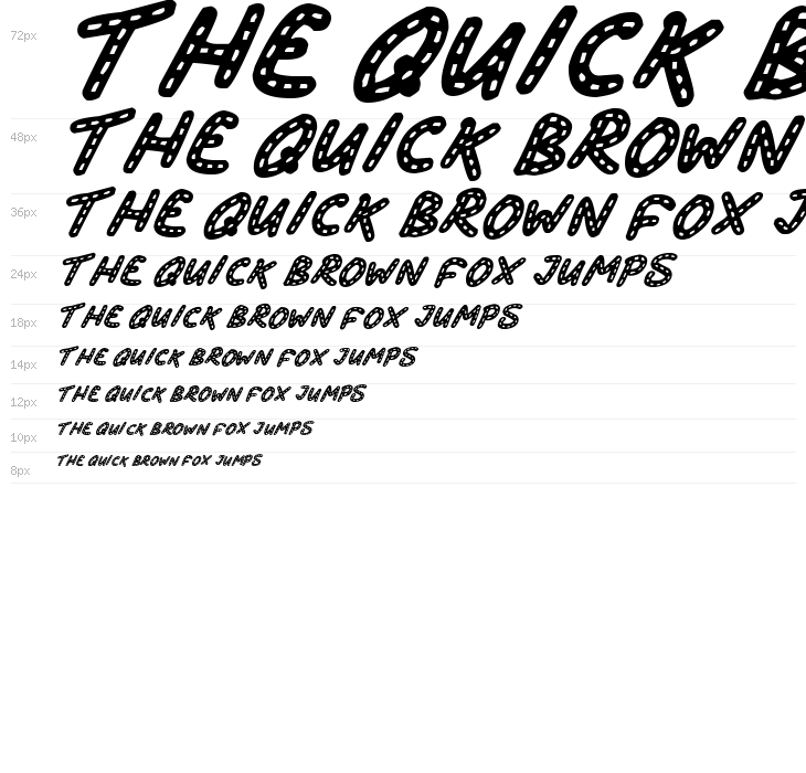 Stitchy Missy Italic Waterfall