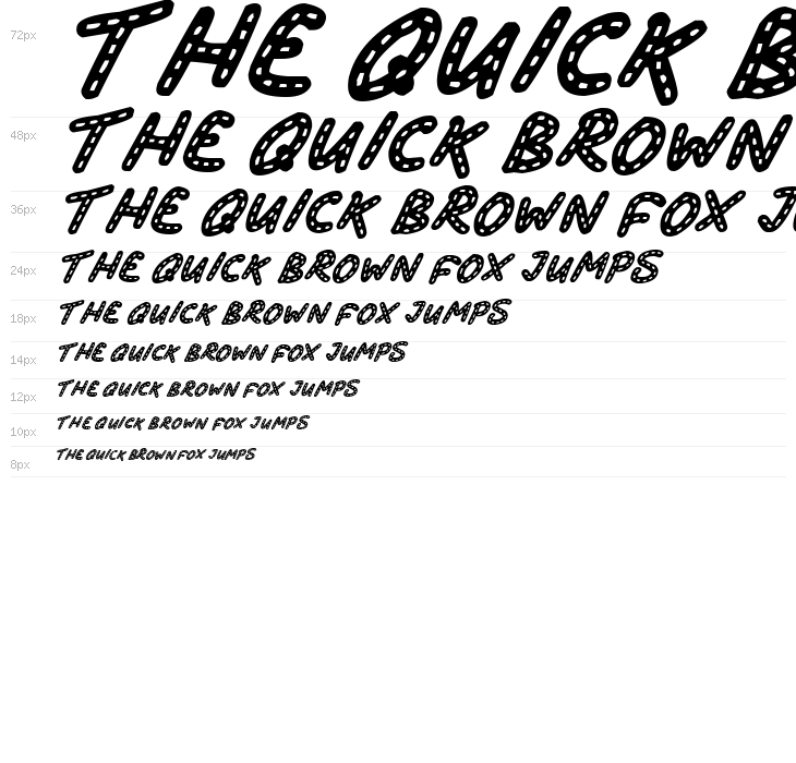 Stitchy Missy Italic Waterfall