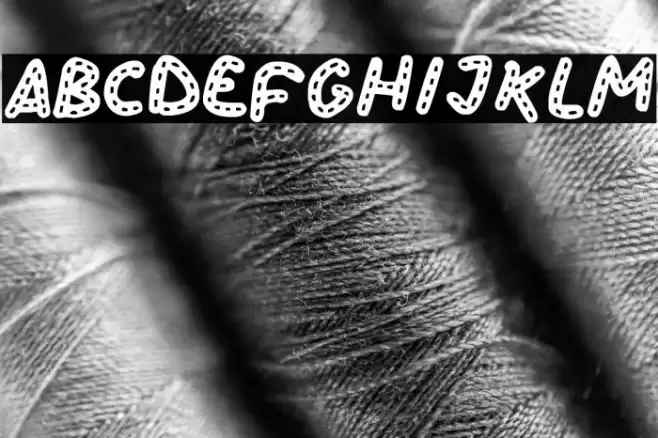 Stitchy Missy Font examples