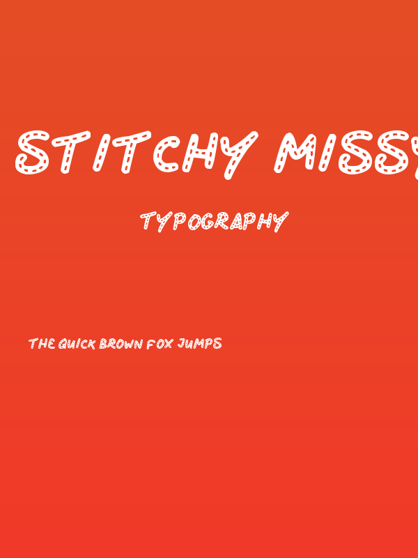 Stitchy Missy Poster
