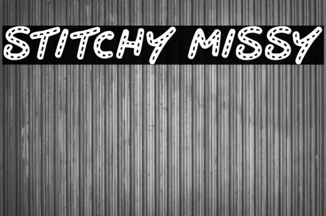 Stitchy Missy フォント examples