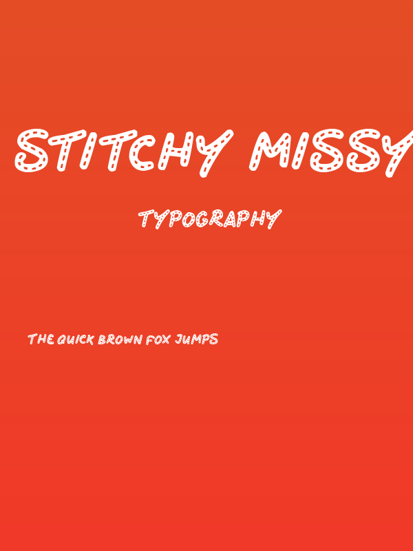Stitchy Missy Poster