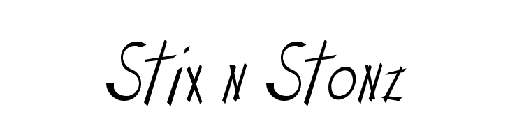 Stix n Stonz  नि: शुल्क फ़ॉन्ट्स डाउनलोड