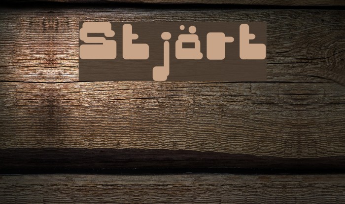 Stjärt Font examples