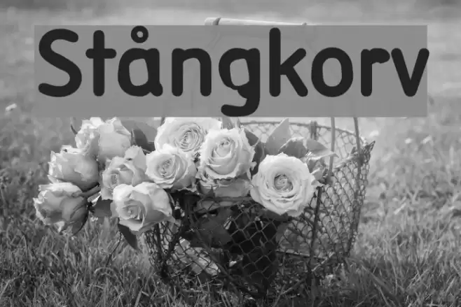 Stångkorv Font examples