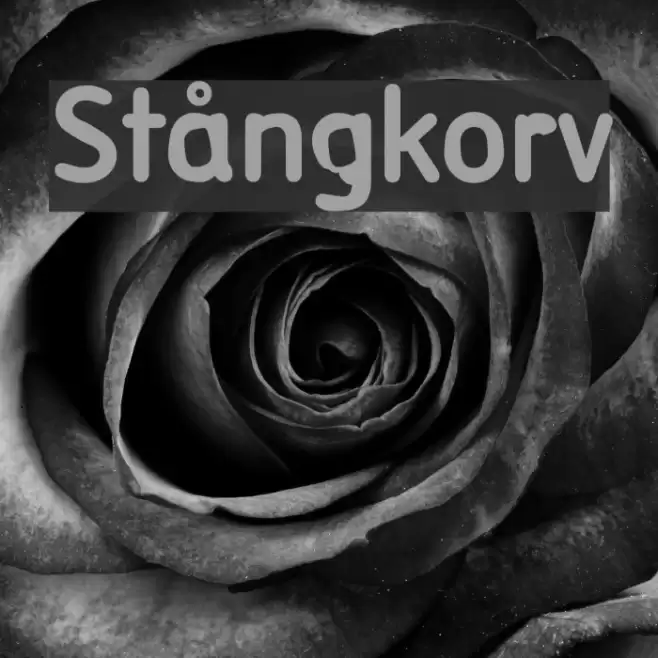 Stångkorv Font examples