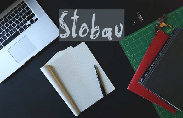 Stobau Font examples