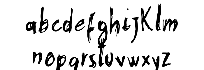 Stobau Font LOWERCASE