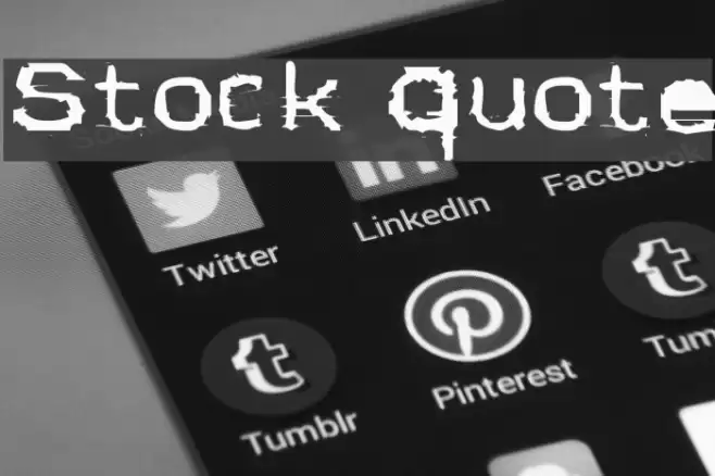 Stock Quote Schriftart examples