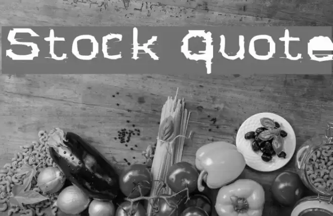 Stock Quote Schriftart examples