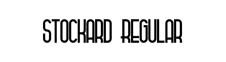 Stockard Regular  免费字体下载