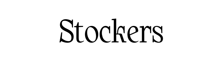Stockers  font caratteri gratis