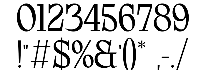 Stockers Font OTHER CHARS