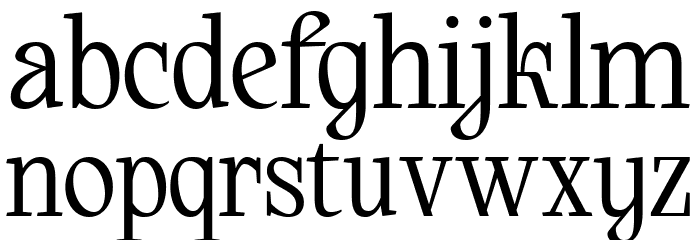 Stockers Font LOWERCASE