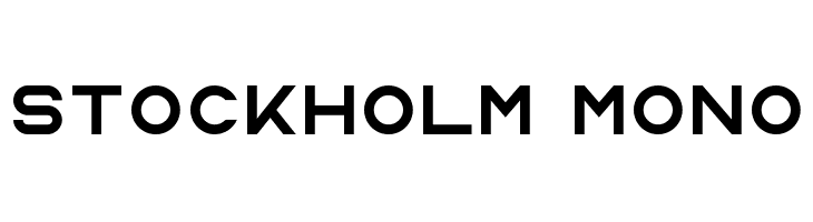 Stockholm Mono Font
