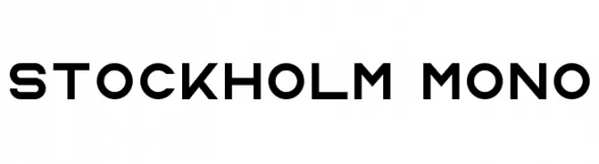 Stockholm Mono  les polices de caractères gratuit tlcharger