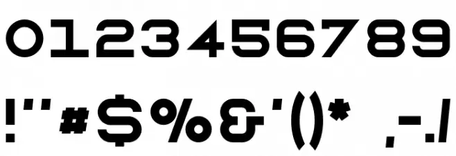 Stockholm Mono Font OTHER CHARS