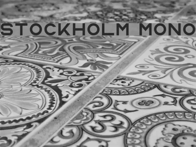 Stockholm Mono Font examples