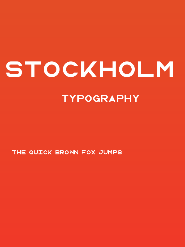 Stockholm Mono Poster