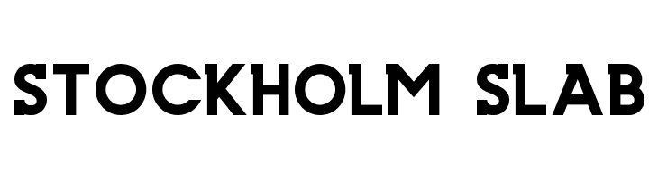 Stockholm Slab Font