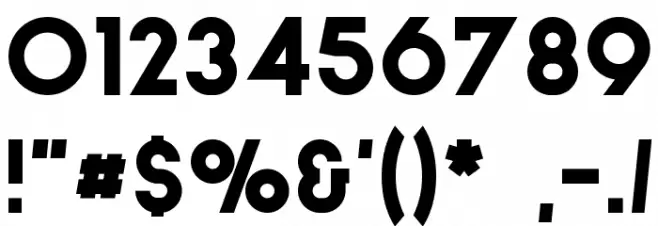 Stockholm Slab Font OTHER CHARS