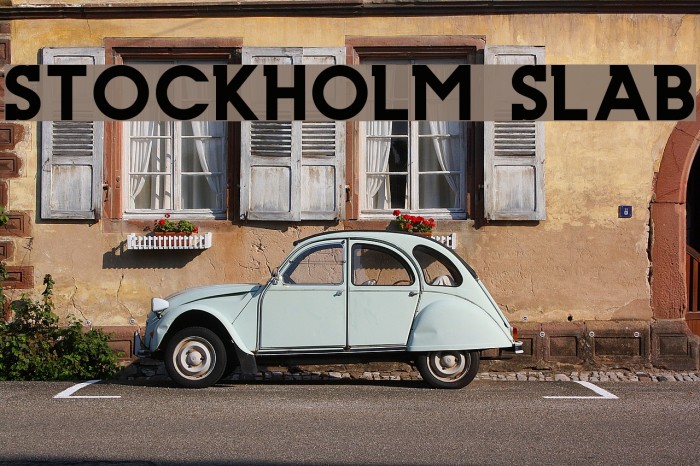Stockholm Slab Font examples